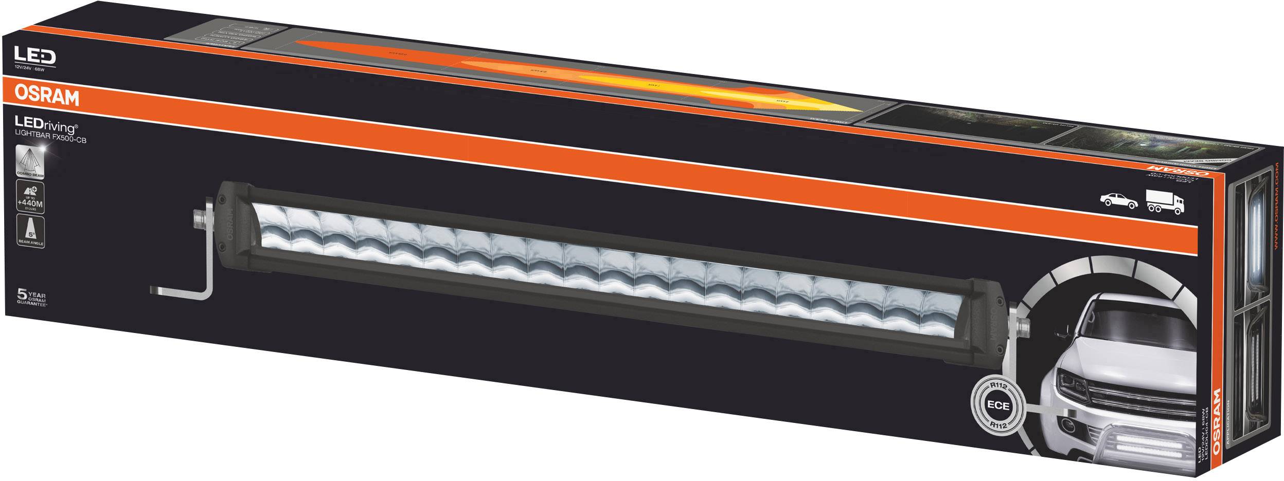 OSRAM Feu de route LEDDL104-CB LEDriving LIGHTBAR FX500-CB LED avant (l x H x P) 564 x 77 x 93.5 mm noir
