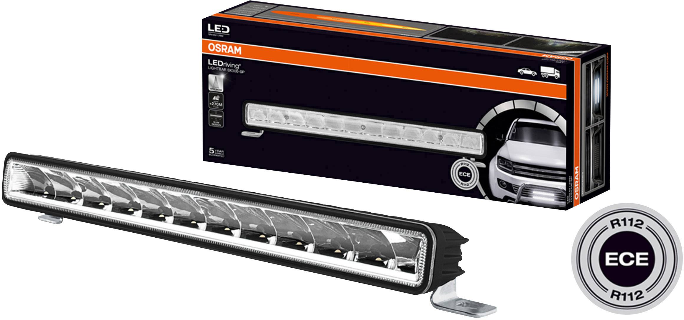 Osram Auto Feu de route LEDDL106-SP LEDriving Lightbar SX300-SP LED avant (l x H x P) 350 x 63.5 x 50 mm noir
