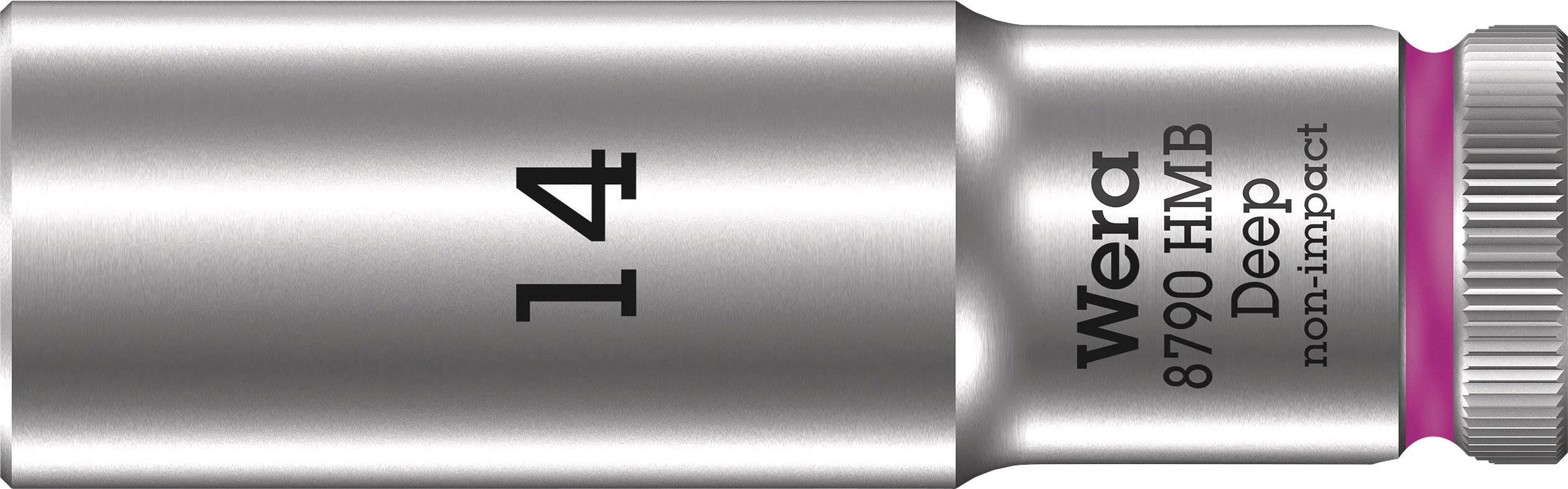 Douille Wera, modèle 8790 HMB, de taille 14, adaptée aux applications non percutantes.