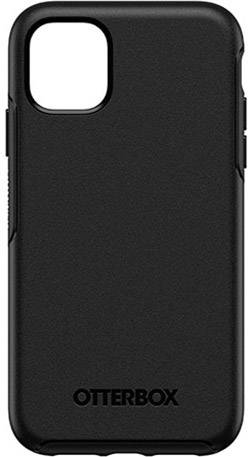 Coque de smartphone noire de la marque Otterbox. Elle est robuste et offre une protection pour l'appareil.