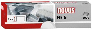 Agrafes 'Novus NE 6', 6 mm, 5000 pièces, comme illustré sur l'emballage.