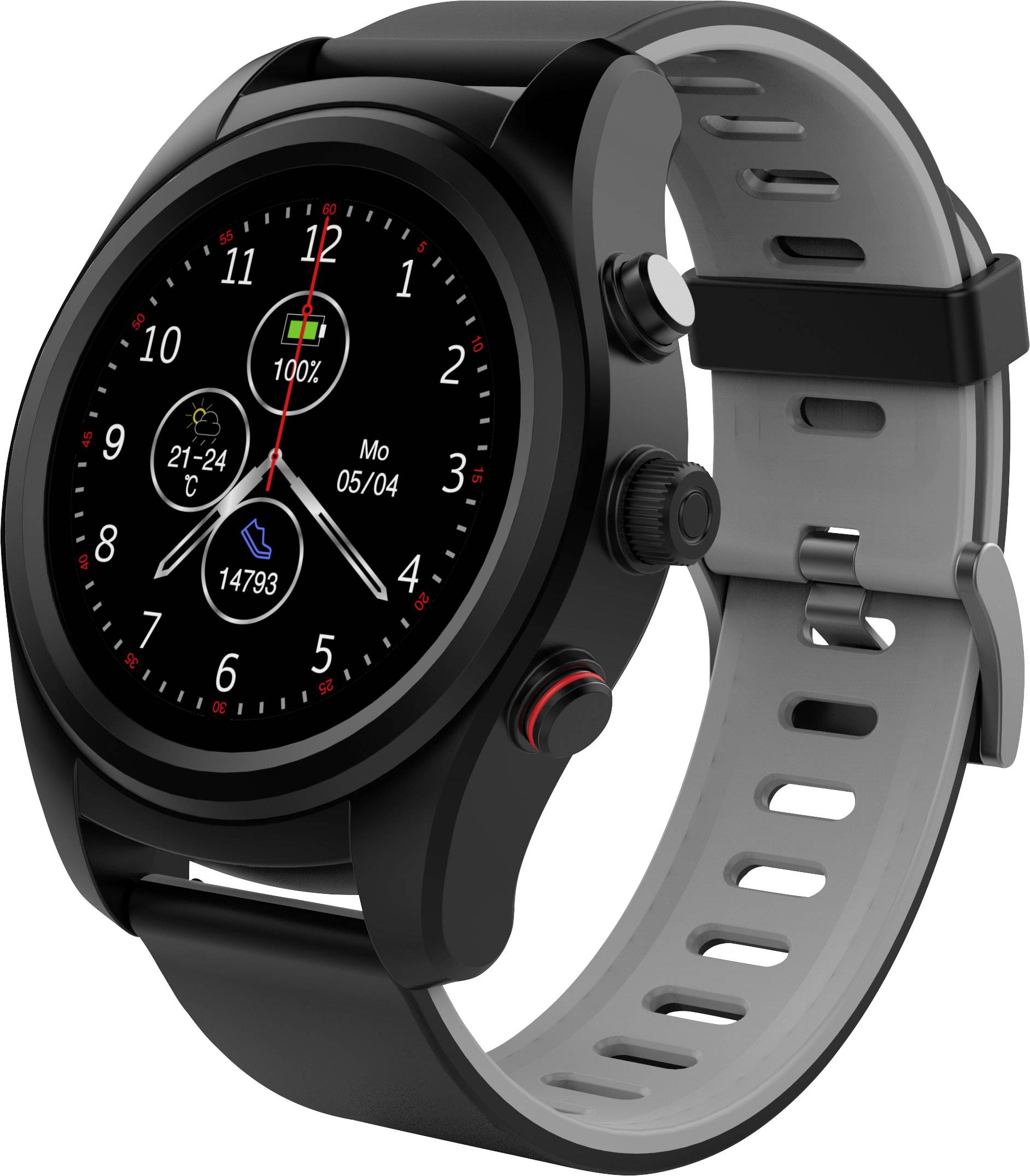 Bracelet connecté swisstone SW 750 Pro noir