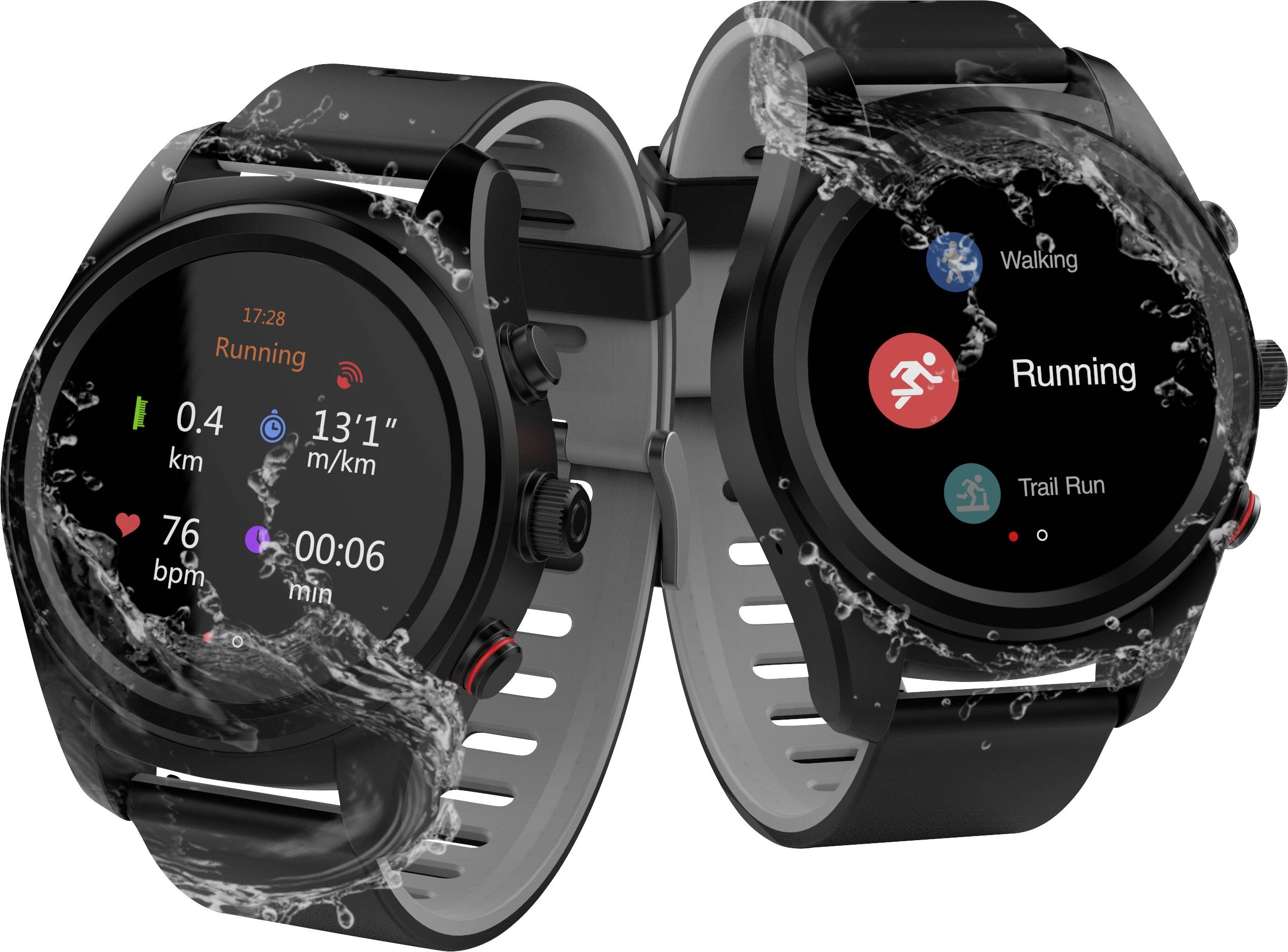 Bracelet connecté swisstone SW 750 Pro noir