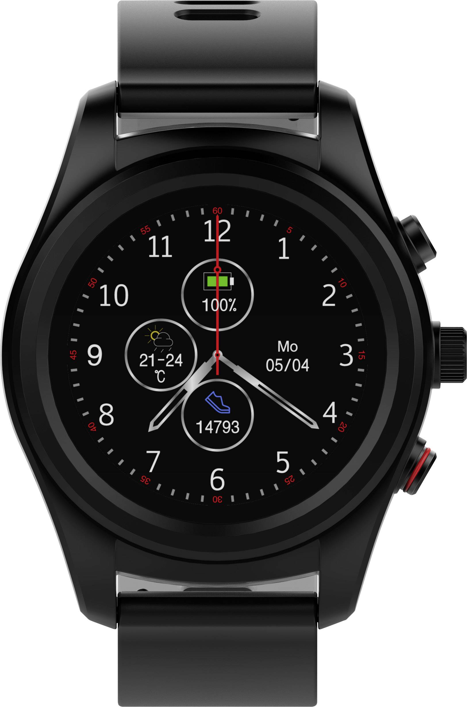 Bracelet connecté swisstone SW 750 Pro noir