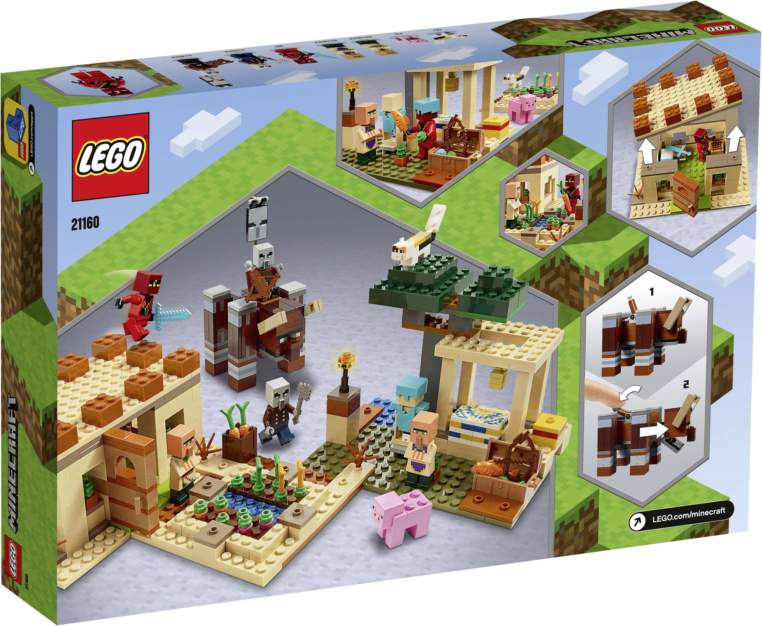 21160 LEGO® MINECRAFT L'attaque des villageois