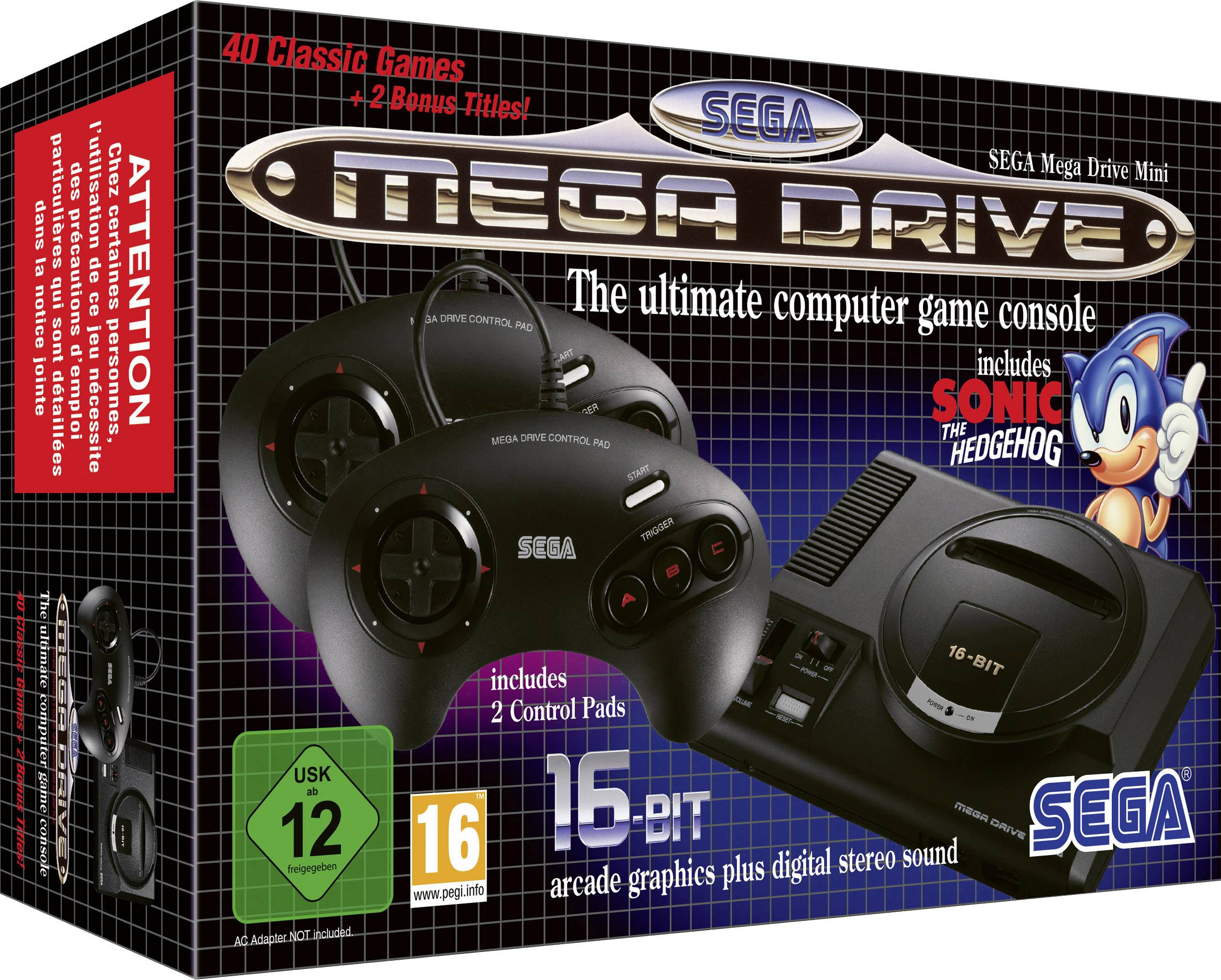 SEGA Mega Drive Mini (Int) Retro Konsole inkl. 2 Controller