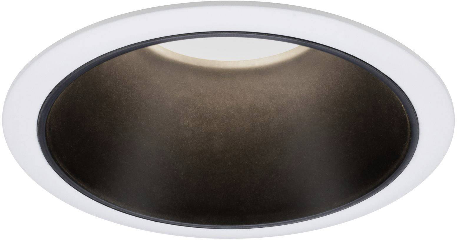 Paulmann 93401 Cole Coin Spot encastrable LED 6 W blanc, noir