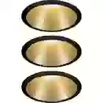 Spot encastrable Paulmann 93404 Cole Coin jeu de 3 LED 6 W noir, or Spot encastrable Paulmann 93404 Cole Coin jeu de 3 LED 6 W noir, or