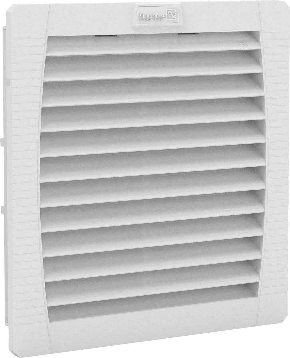 Grille de ventilation blanche à lamelles horizontales, adaptée aux systèmes de ventilation.