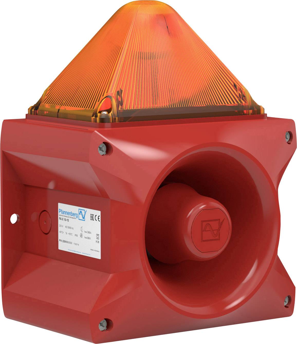 Gyrophare rouge avec signal sonore puissant, adapté aux situations d'urgence.