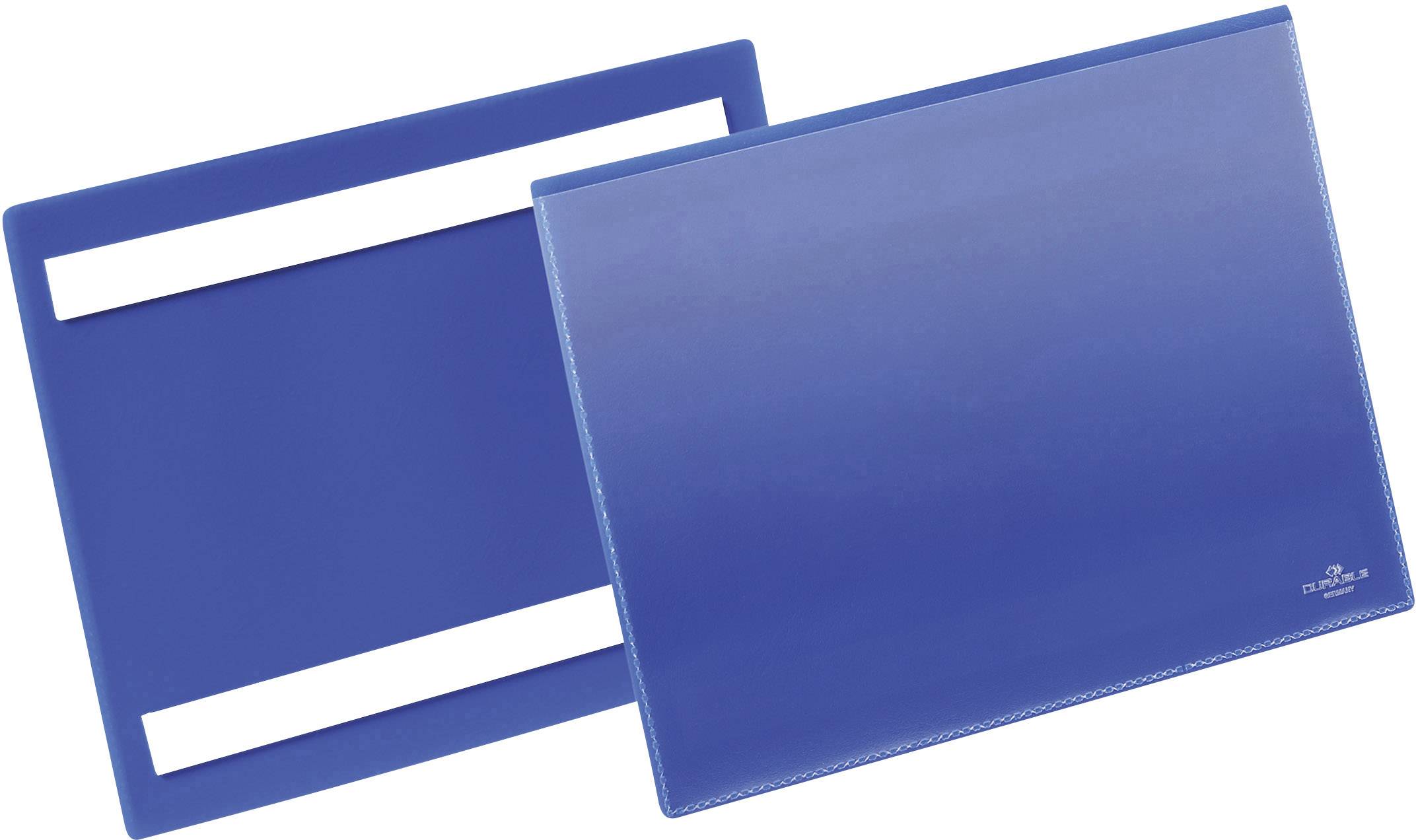Durable 179507 Pochette pour étiquettes, autoadhésive bleu foncé (l x H) 223 mm x 163 mm DIN A5 horizontal
