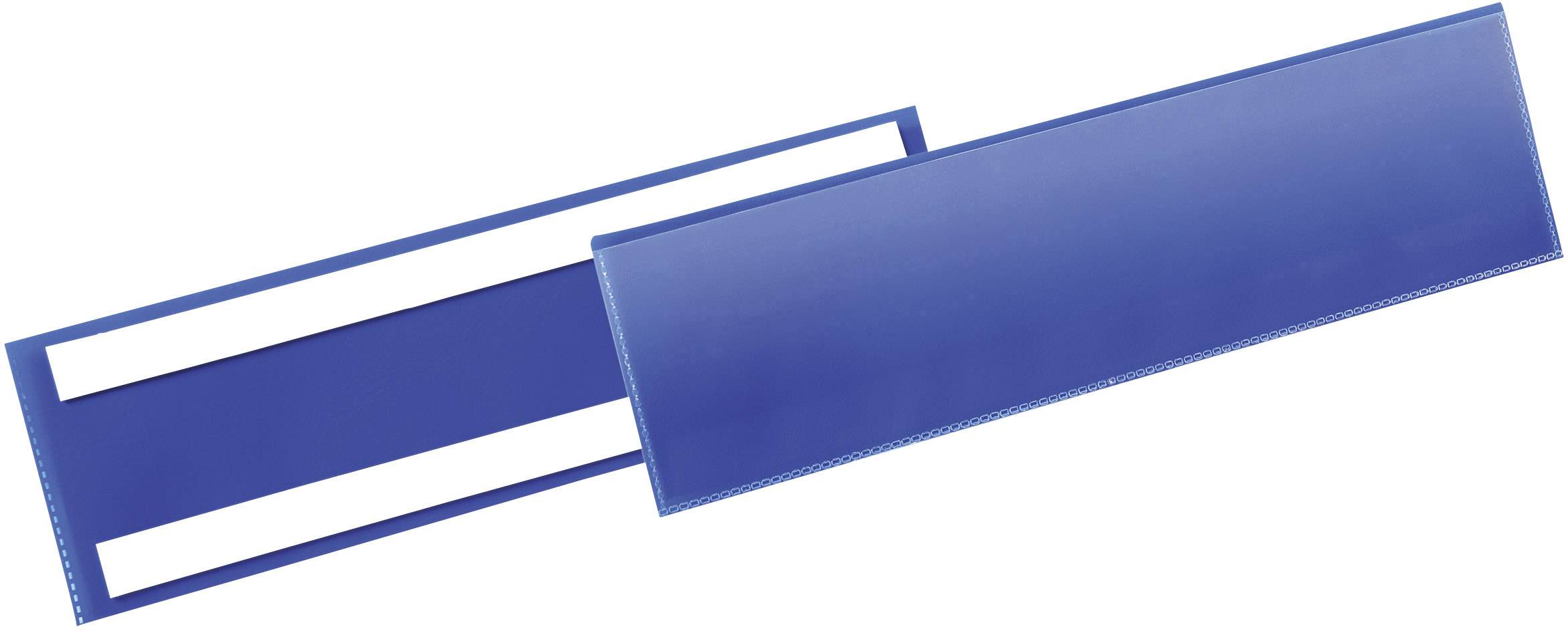 Durable 179607 Pochette pour étiquettes, autoadhésive bleu foncé (l x H) 311 mm x 81.5 mm