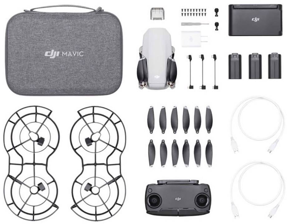 DJI Mavic Mini Fly More Combo Drone quadricoptère prêt à voler (RtF) prises de vue aériennes blanc