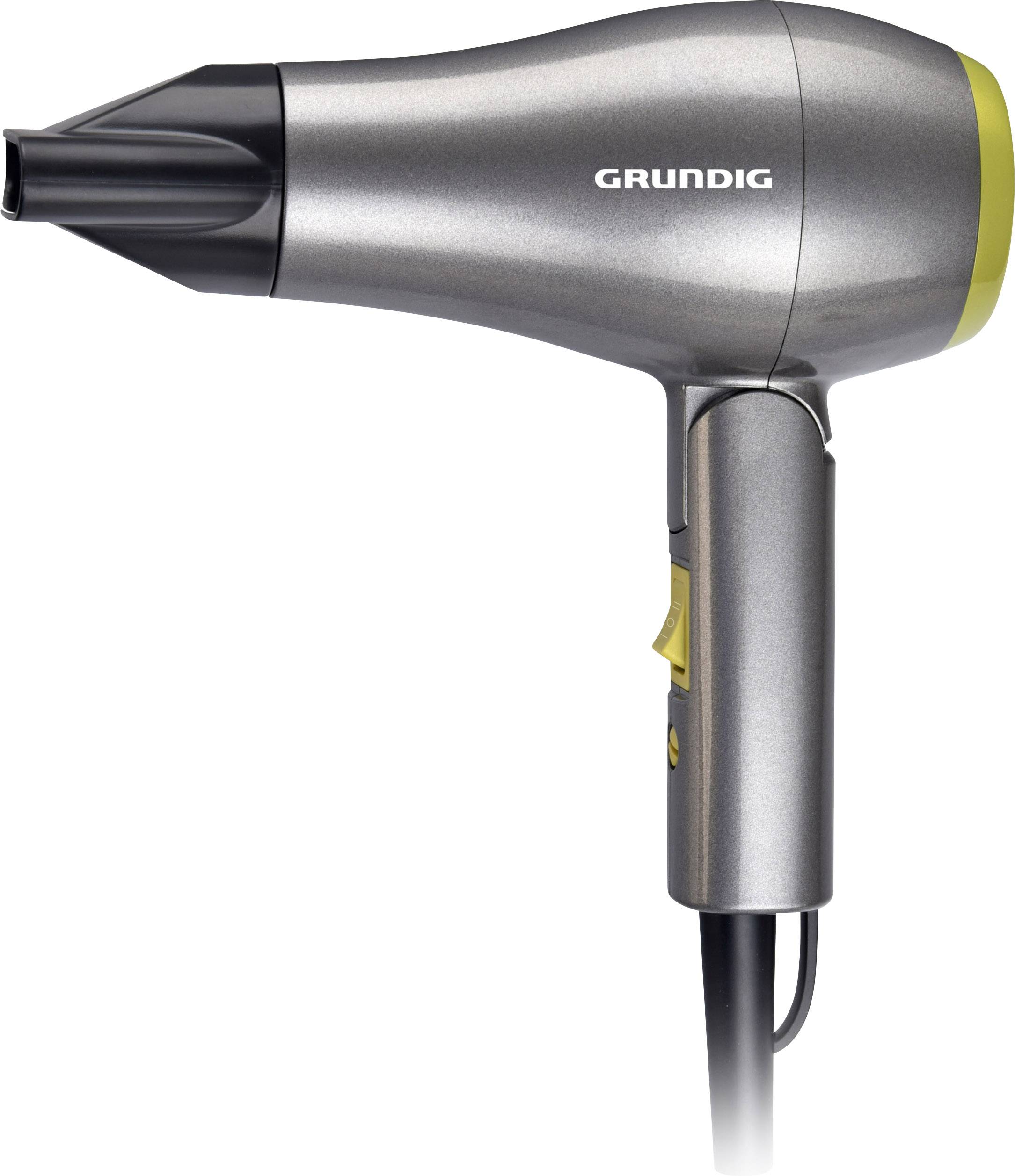 Grundig HD 1800 Reisehaartrockner Silber, Lemon