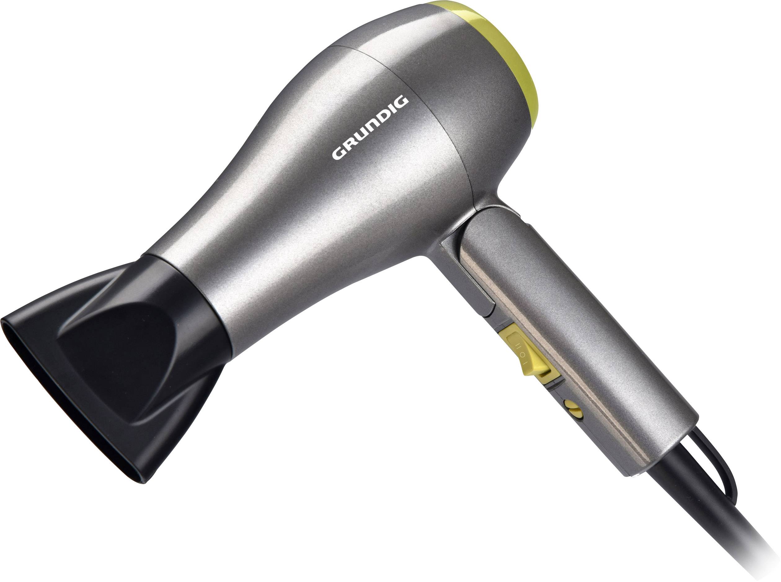 Grundig HD 1800 Reisehaartrockner Silber, Lemon