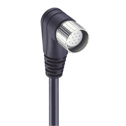 Lumberg Automation 60711 Connecteur confectionné pour capteurs/actionneurs M23 femelle, coudé 10.00 m Nombre de pôles: 19 1 pc(s)