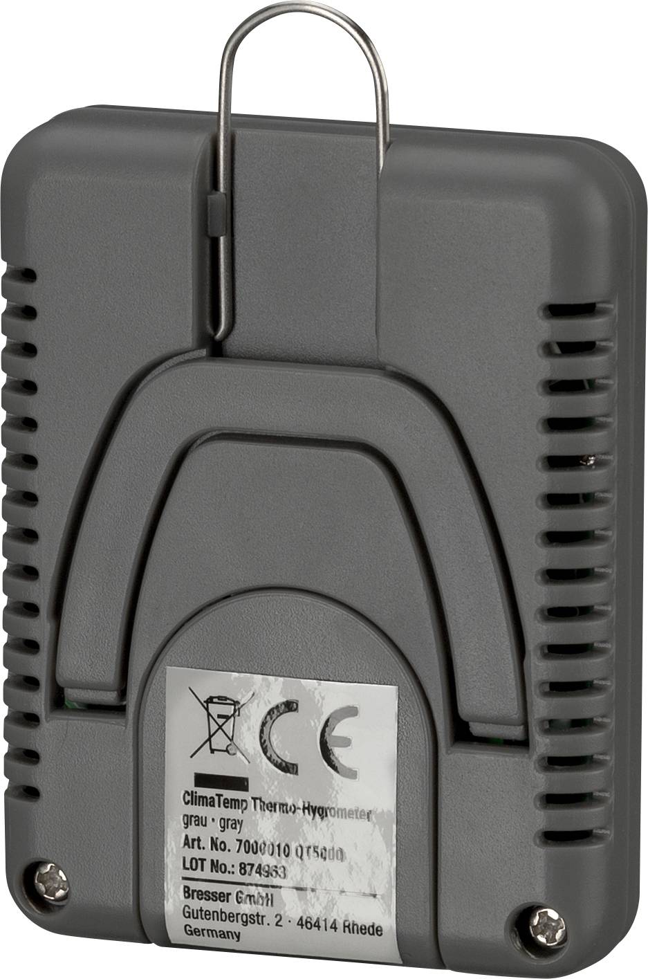 Bresser Optik Temeo Hygro Indikator 3pack Thermo-hygromètre gris