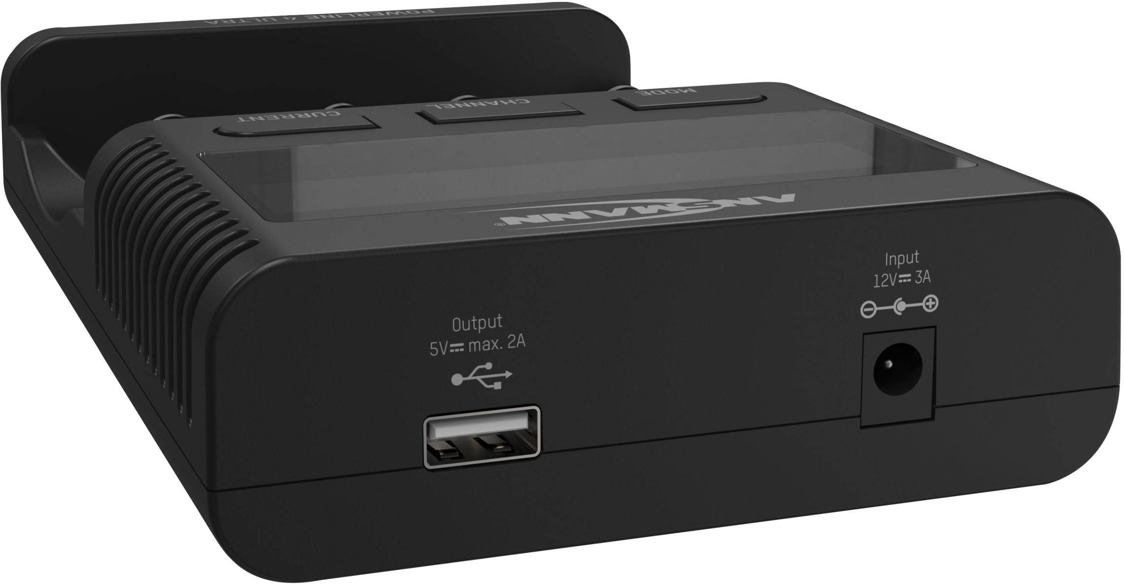 Chargeur de piles rondes NiCd, NiMH, Li-ion Ansmann Powerline 4 Ultra