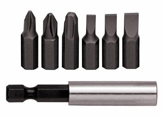 Gedore RED R33005007 3301345 Jeu d'embouts vis à fente, cruciforme avec porte-embout