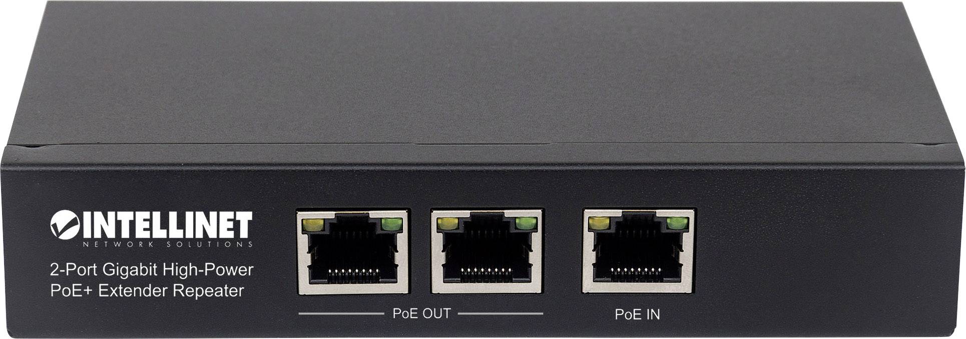 Répéteur PoE Intellinet 561266 1 GBit/s IEEE 802.3af (12.95 W), IEEE 802.3at (25.5 W)