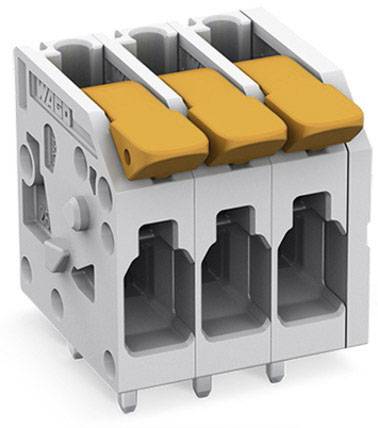 Borne pour circuits imprimés WAGO 2604-1104 4 mm² Nombre de pôles 4