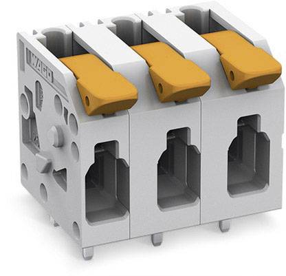Borne pour circuits imprimés WAGO 2604-1306 4 mm² Nombre de pôles 6 1 pc(s)