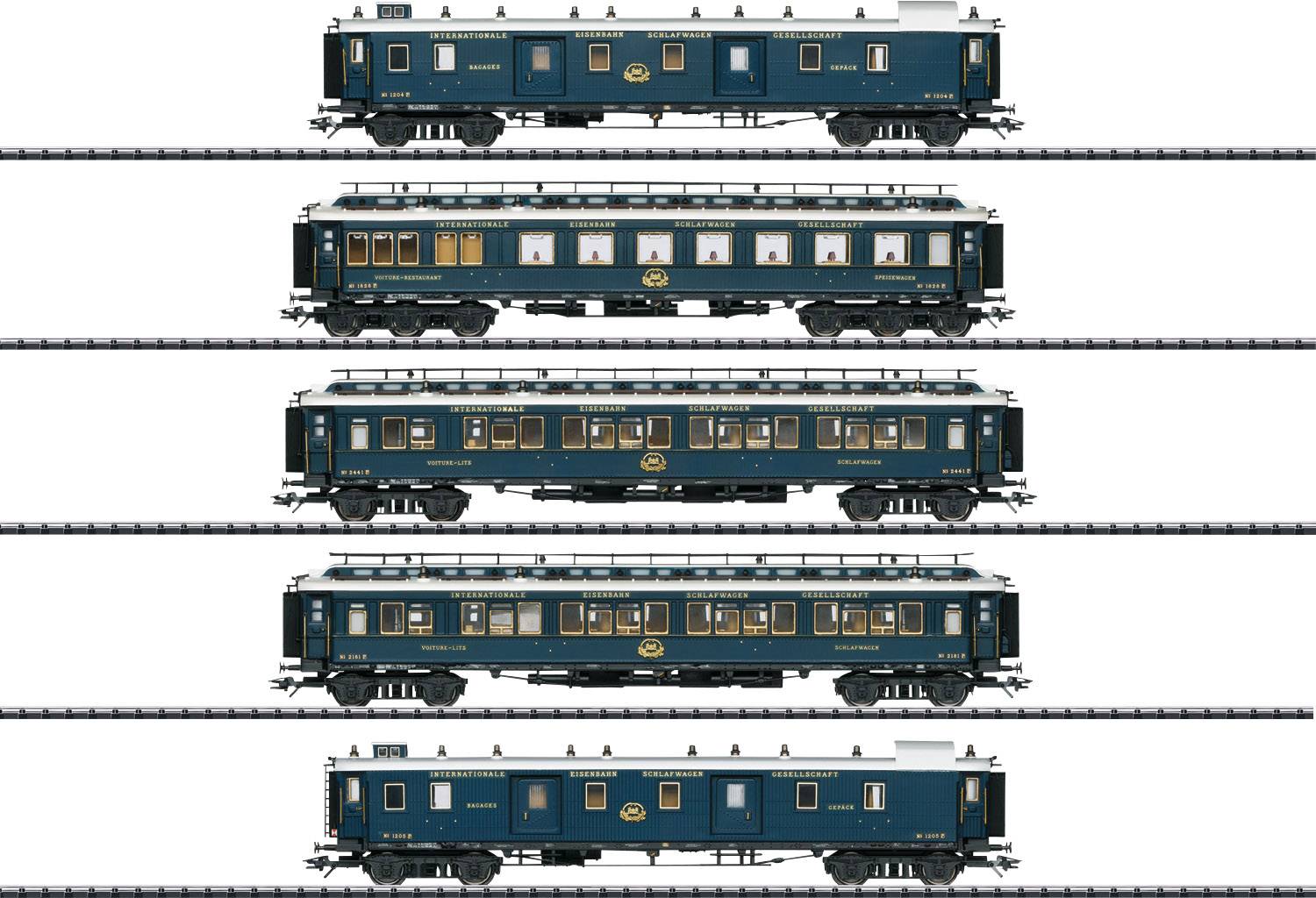 TRIX H0 T23219 H0 5er-Set Personenwagen Orient-Express