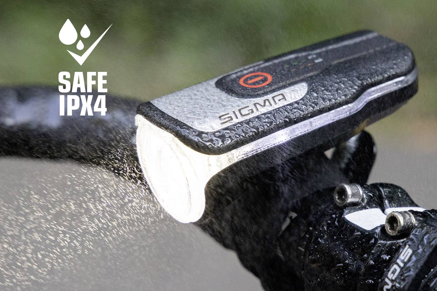 Sigma Phare de vélo AURA 80 LED à batterie noir