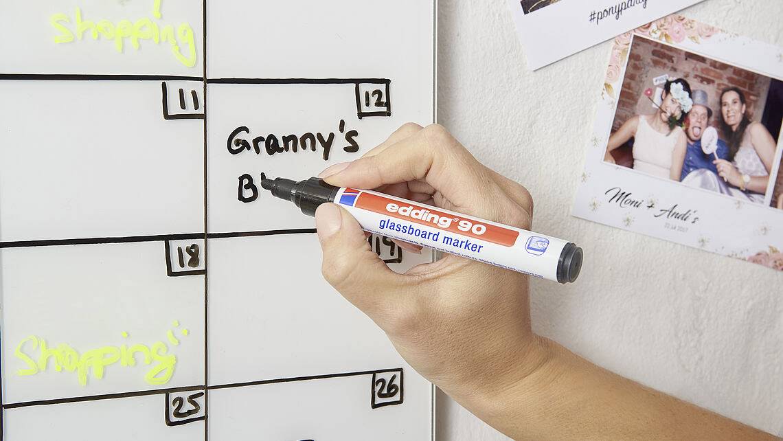 Edding e-90 4-90005 Marqueur pour tableaux jaune 2 mm, 3 mm