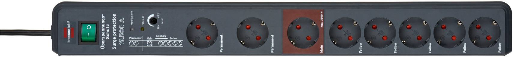 Main-Follow Brennenstuhl 1159490936 x8 anthracite contact de protection 1 pc(s)