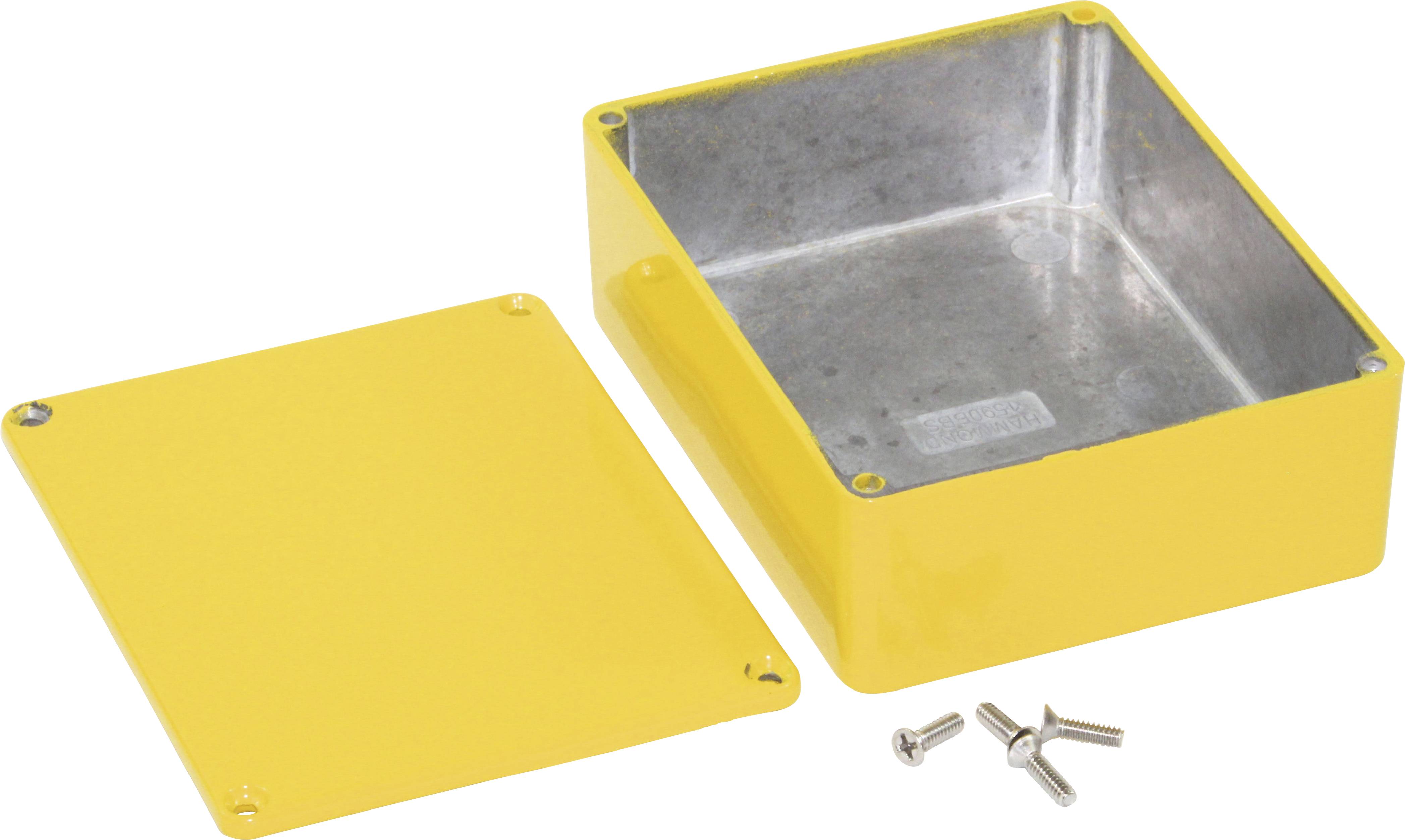 Hammond Electronics 1590BBSYL Boîtier universel 120 x 94 x 42 Aluminium coulé sous pression jaune 1 pc(s)