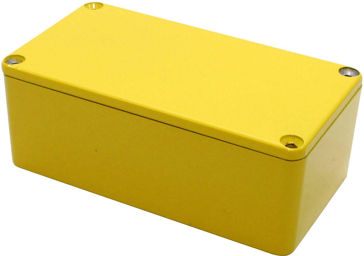Hammond Electronics 1590BSYL Boîtier universel 112 x 60 x 38 Aluminium coulé sous pression jaune 1 pc(s)