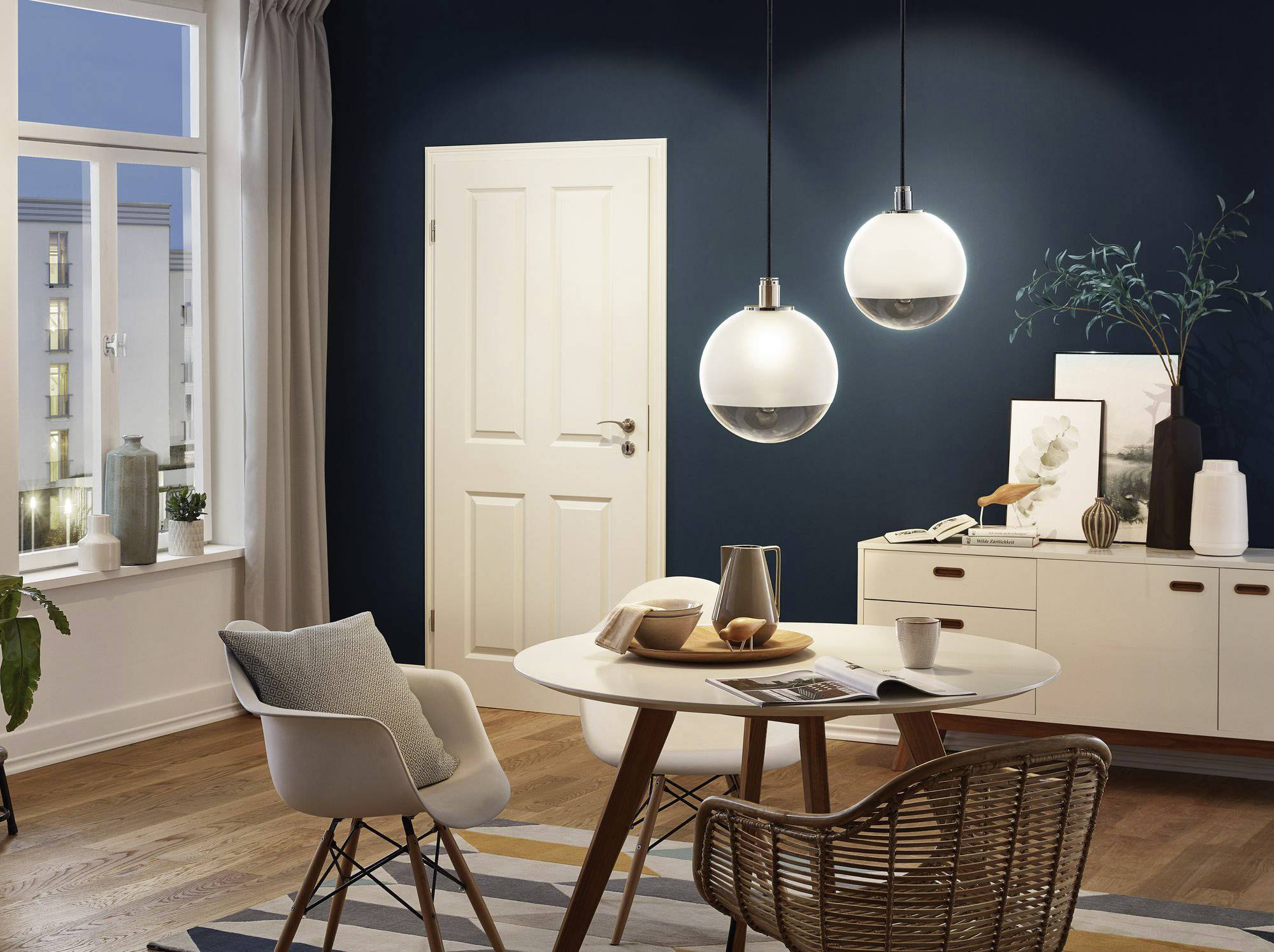 Paulmann Luminaire sur rail haute tension monophasé E27 20 W LED noir (mat), chrome