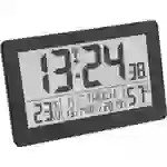 Horloge radiopilotée TFA Dostmann 60.2557.01 radiopiloté(e) 206 mm x 30 mm x 130 mm noir grand écran Horloge radiopilotée TFA Dostmann 60.2557.01 radiopiloté(e) 206 mm x 30 mm x 130 mm noir grand écran