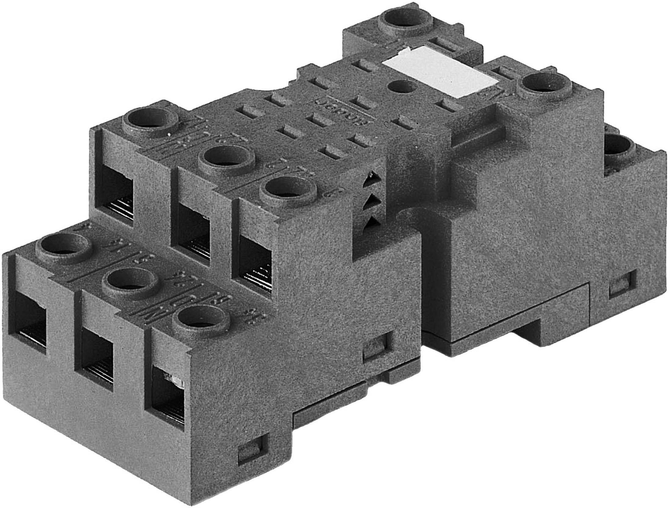 Module de relais électrique gris avec plusieurs bornes, destiné à être utilisé dans des circuits électroniques.