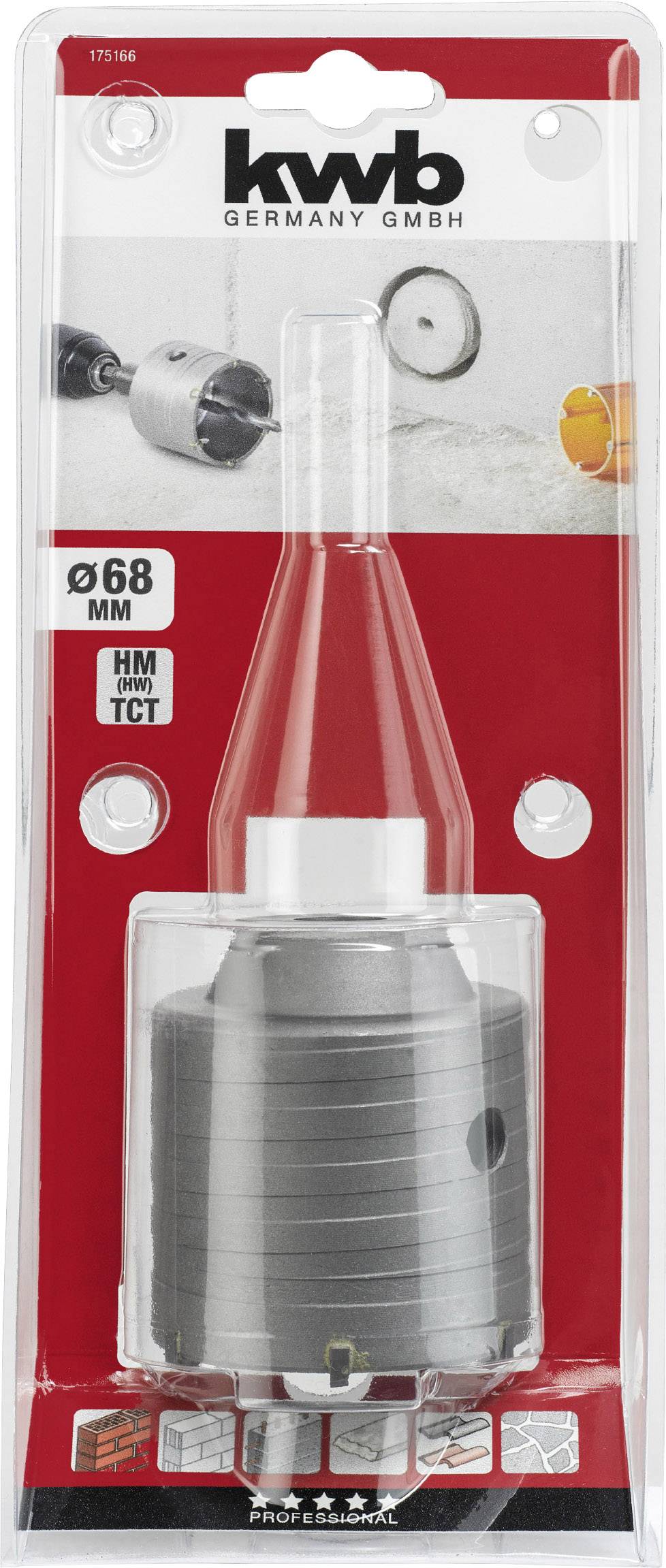 kwb 175166 Couronne-trépan 68 mm 1 pc(s)