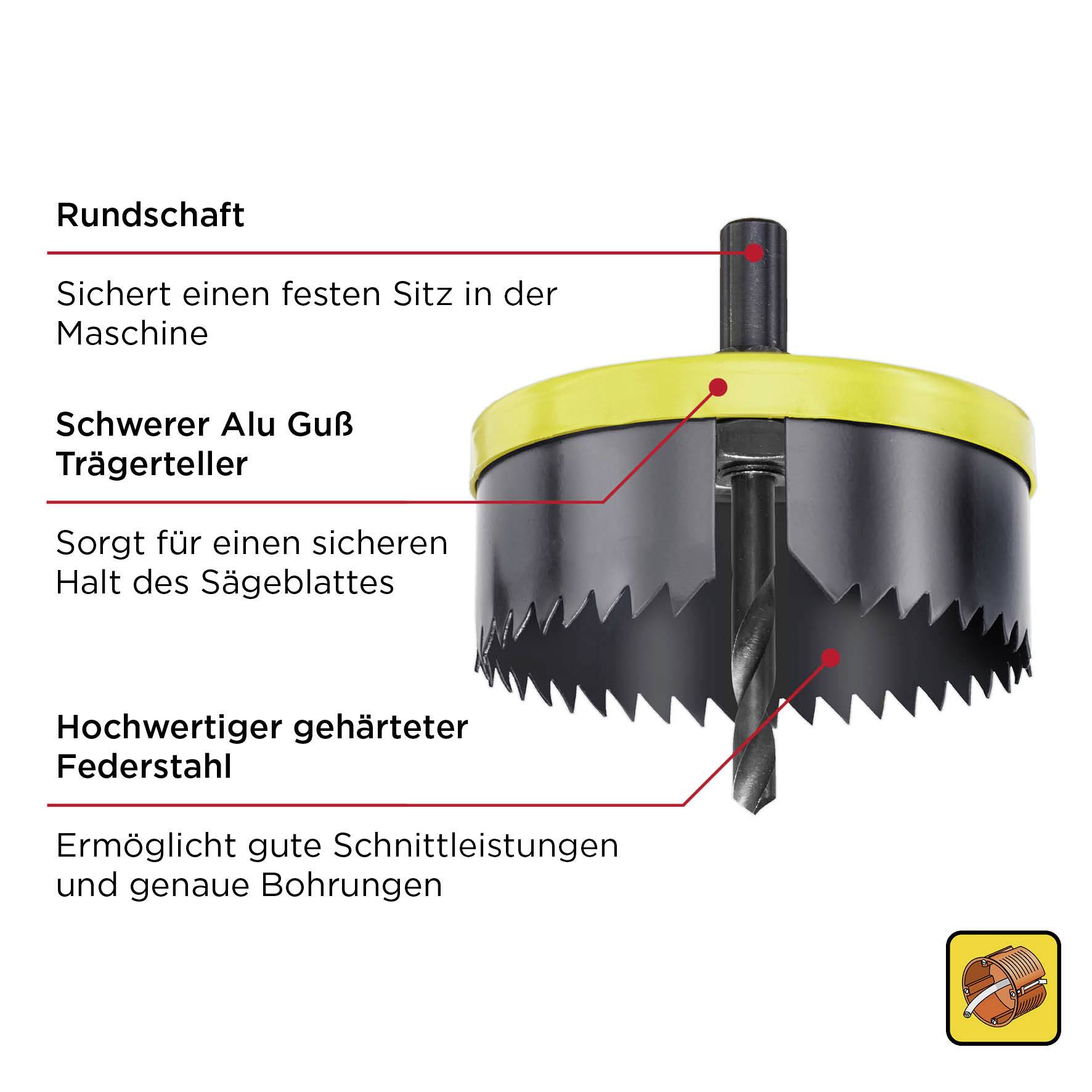 kwb 499000 Scie-cloche 80 mm 1 pc(s)