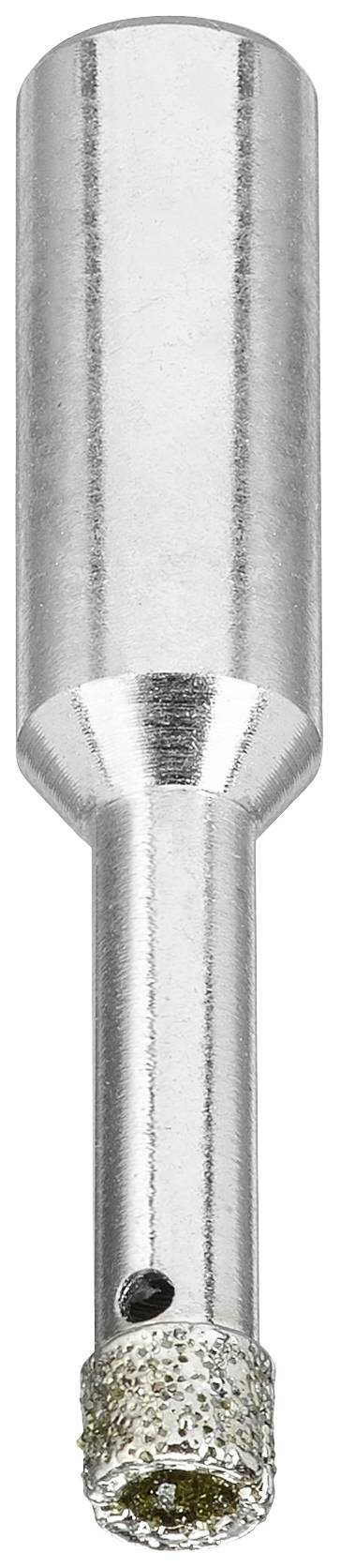 Foret en métal à tête diamantée ; adapté pour le perçage précis dans des matériaux durs.
