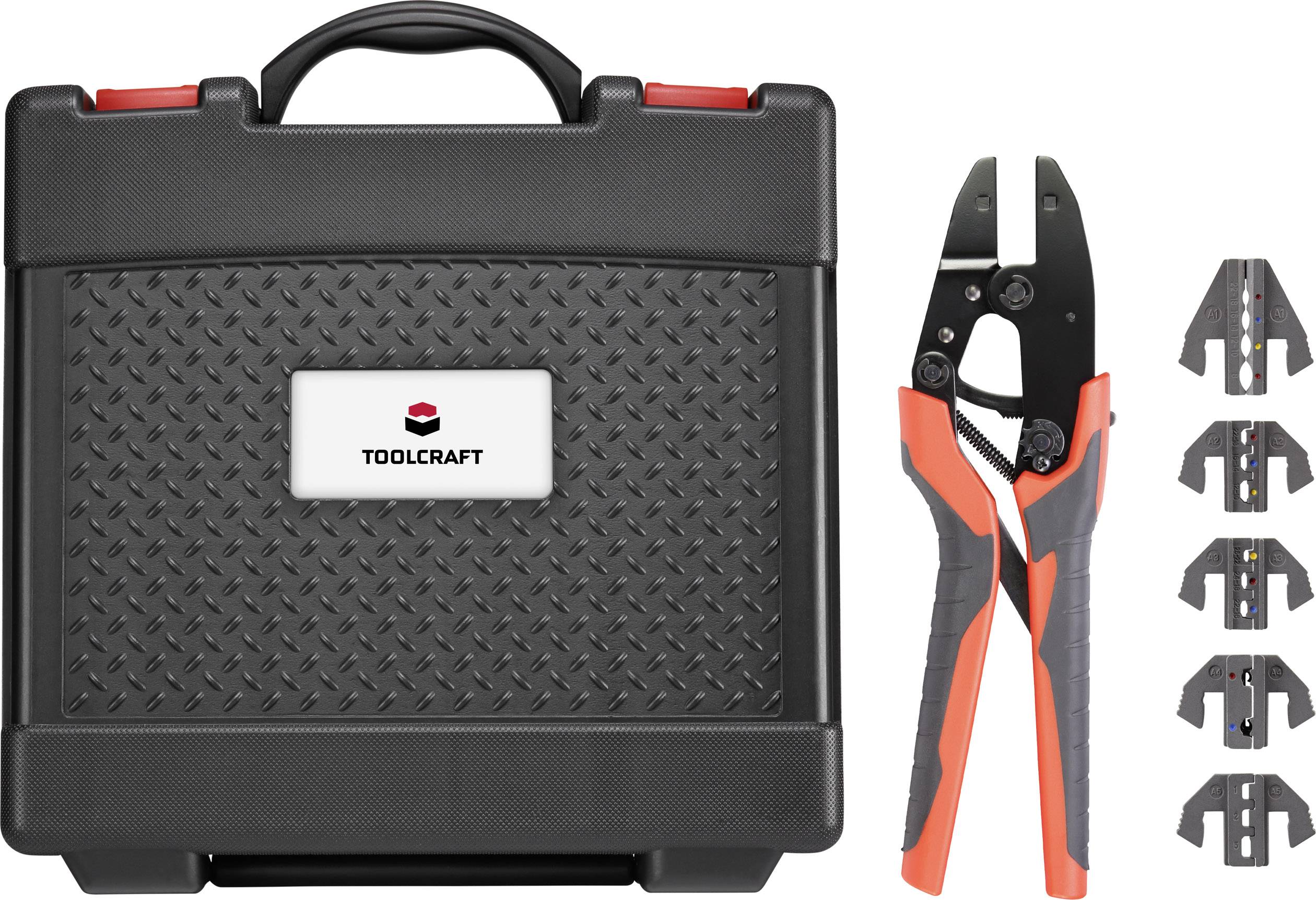 Set d'outils de sertissage TOOLCRAFT 2196772 assortiment à sertir avec coffret inclus