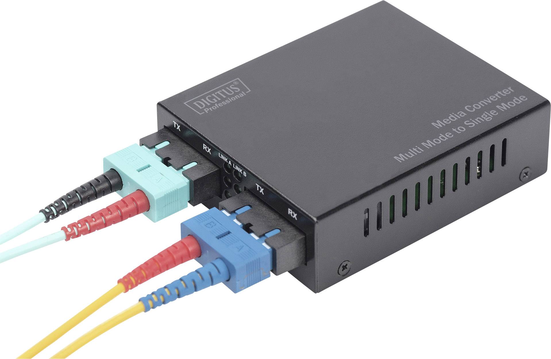 IEEE 802.3z 1000BASE-SX, SC Duplex Digitus DN-82124 Convertisseur de médias 1000 MBit/s