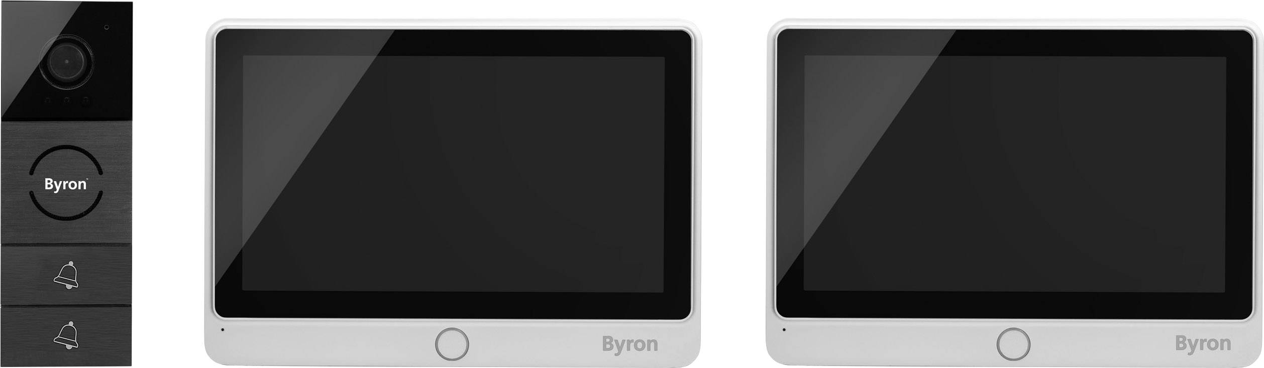 Byron Interphone vidéo filaire, 2 fils Set complet