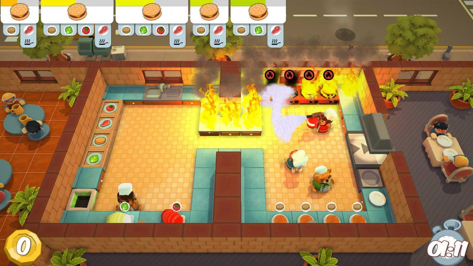 OVERCOOKED + OVERCOOKED! 2 Double Pack Nintendo Switch USK: 6