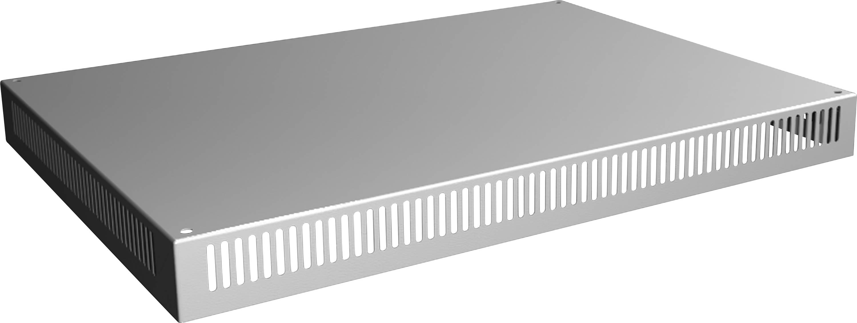 Couche de métal à côtés ventilés, forme rectangulaire.