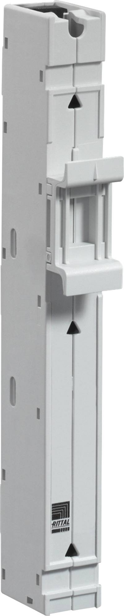 Un composant électrique gris, vertical, doté de plusieurs connexions et d'un support horizontal sur le côté droit.