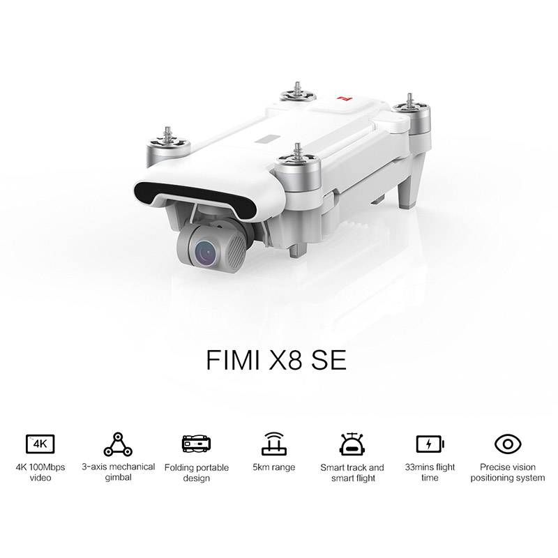 Xiaomi FIMI X8 SE 2020 prises de vue aériennes Drone quadricoptère prêt à voler (RtF) avec Smart Controller blanc