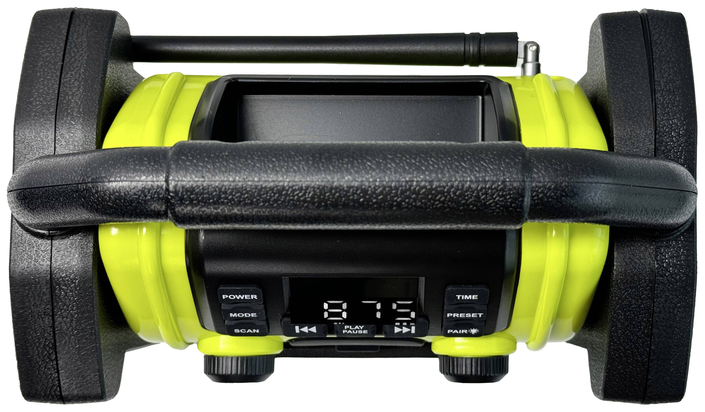 Silva Schneider BR 230 BT neon-gelb Radio de chantier FM USB, Bluetooth fonction réveil, fonction de charge de la batterie