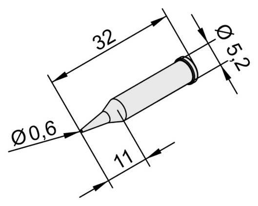 Ersa 0102SDLF06L Panne de fer à souder forme de crayon Taille de la panne 0.60 mm Contenu 1 pc(s)