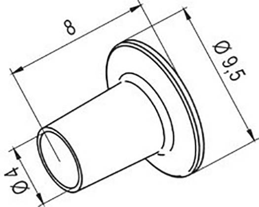 Ersa 0472BR Buse à air chaud Taille de la panne 4 mm Longueur de la panne 8 mm Contenu 1 pc(s)