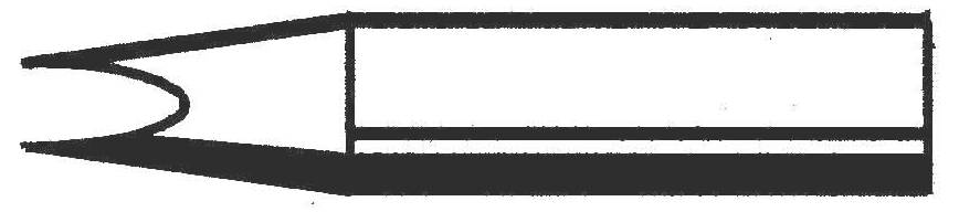 Ersa 0832VD Panne de fer à souder forme de burin, droite Contenu 1 pc(s)