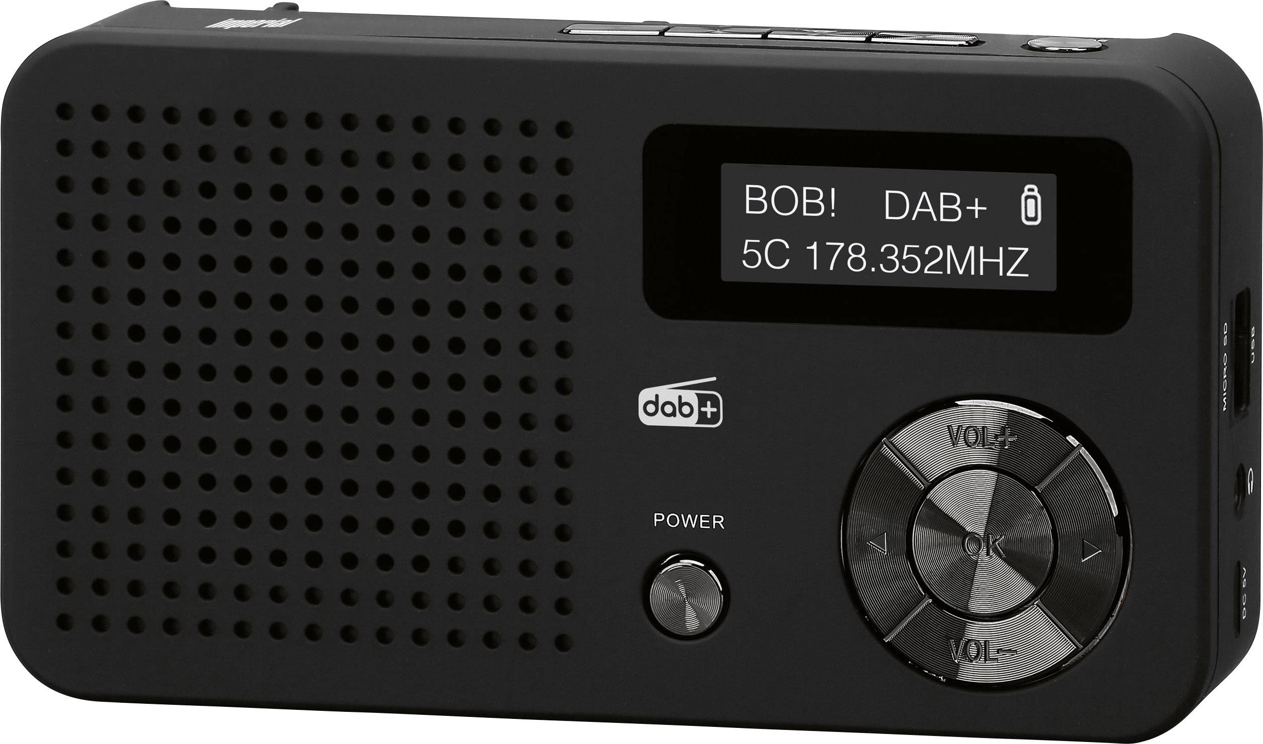 Imperial DABMAN 13 Radio-réveil DAB+, FM fonction de charge de la batterie noir